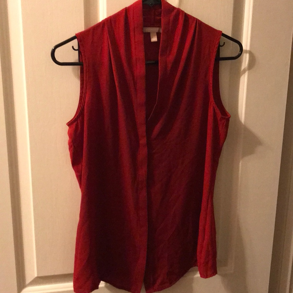 Banana Republic red blouse